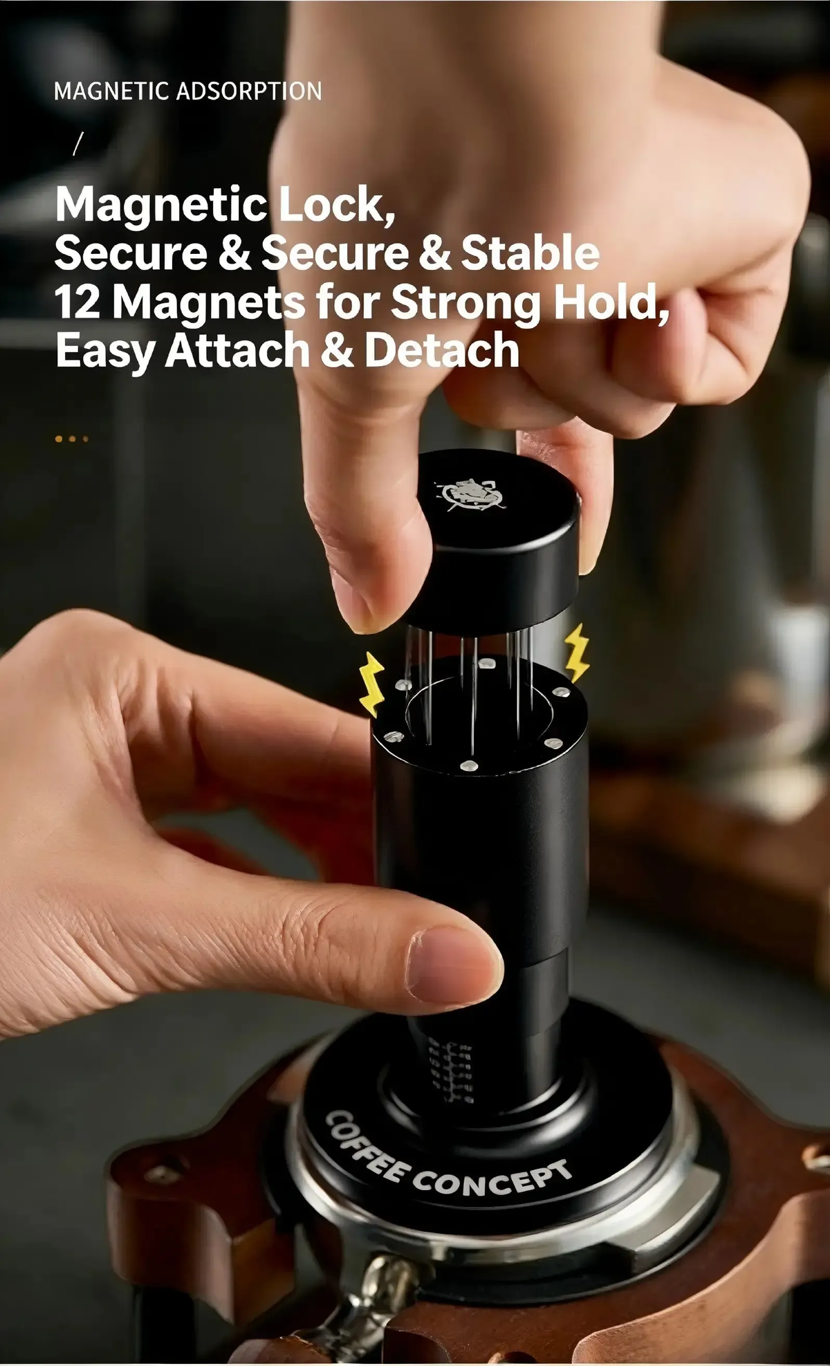 2-in-1 espresso tamper and WDT tool set