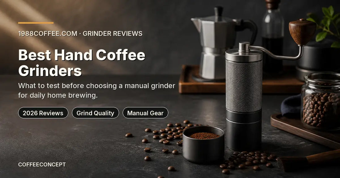 Best hand coffee grinder reviews with manual grinder and coffee beans