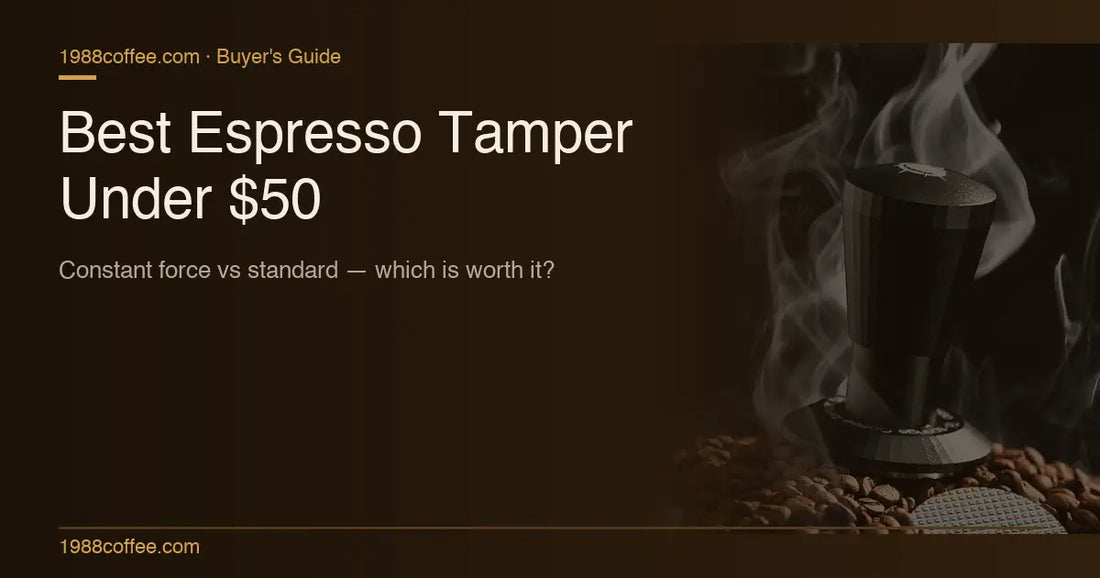 Best Espresso Tamper Under $50: Constant Force vs Standard Tampers COFFEECONCEPT
