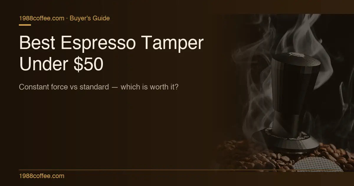 Best Espresso Tamper Under $50: Constant Force vs Standard Tampers COFFEECONCEPT