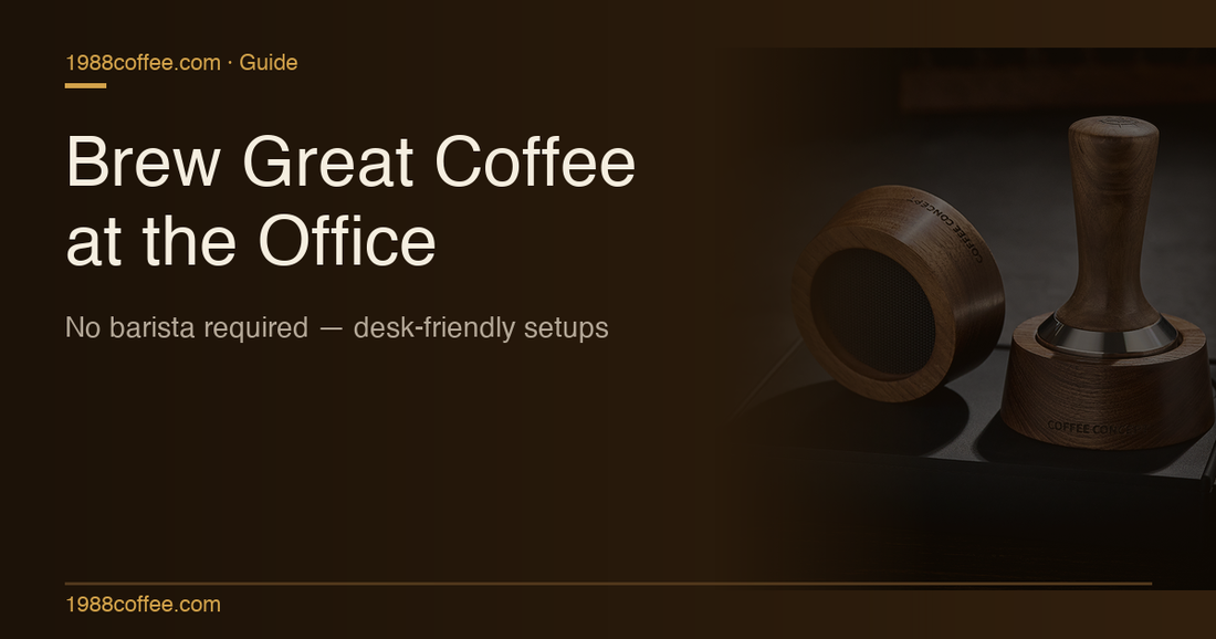 How to Brew Great Coffee at the Office: The Complete Guide