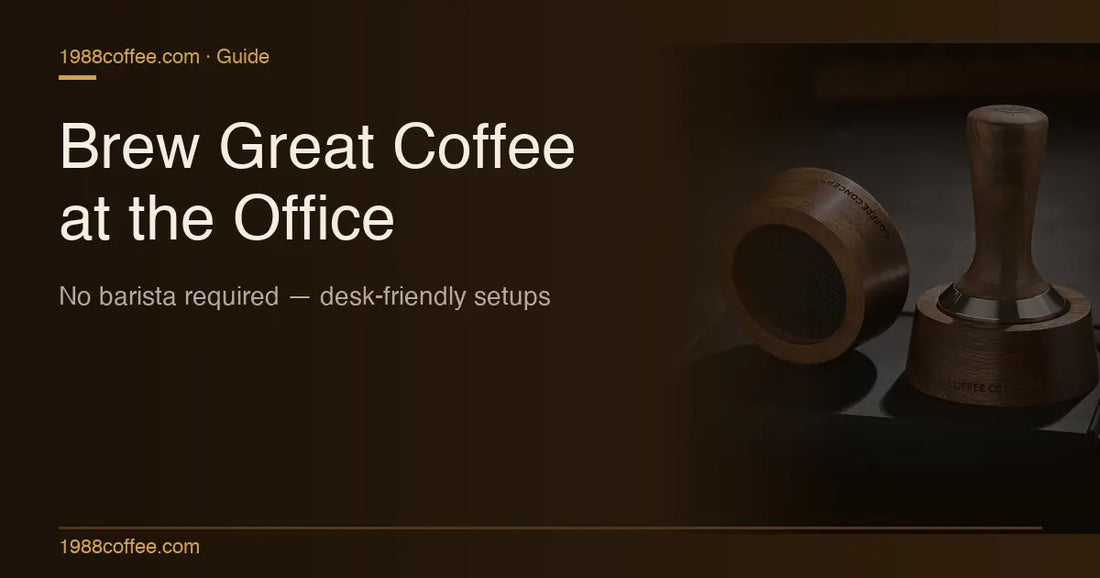 How to Brew Great Coffee at the Office: The Complete Guide COFFEECONCEPT