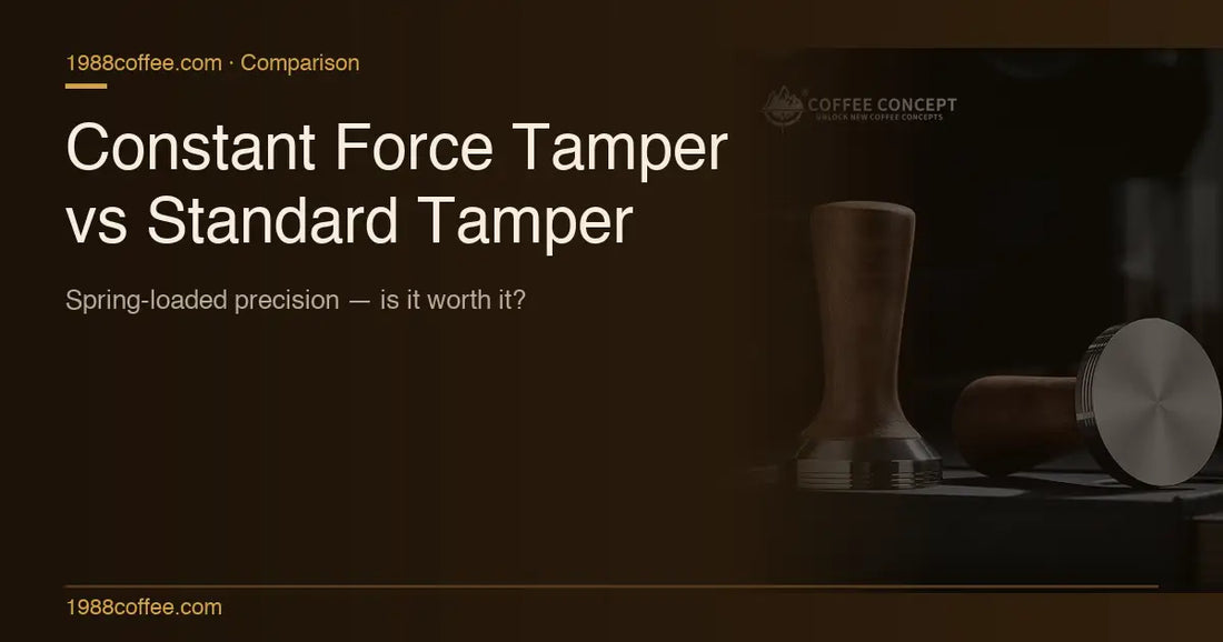 Constant Force Tamper vs Regular Tamper: What's the Real Difference? COFFEECONCEPT
