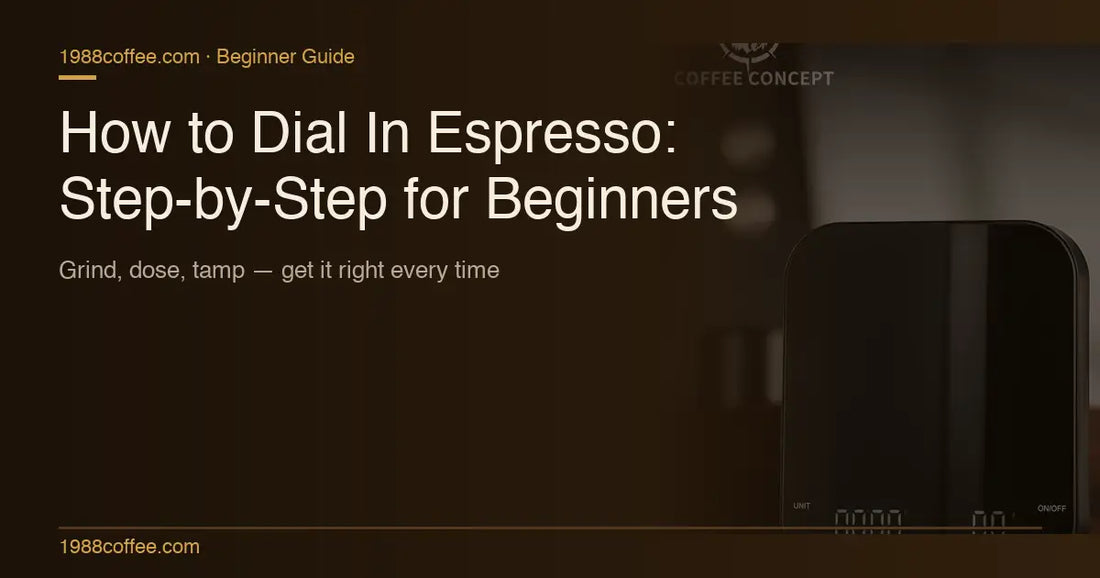 How to Dial In Espresso: A Step-by-Step Guide for Beginners COFFEECONCEPT