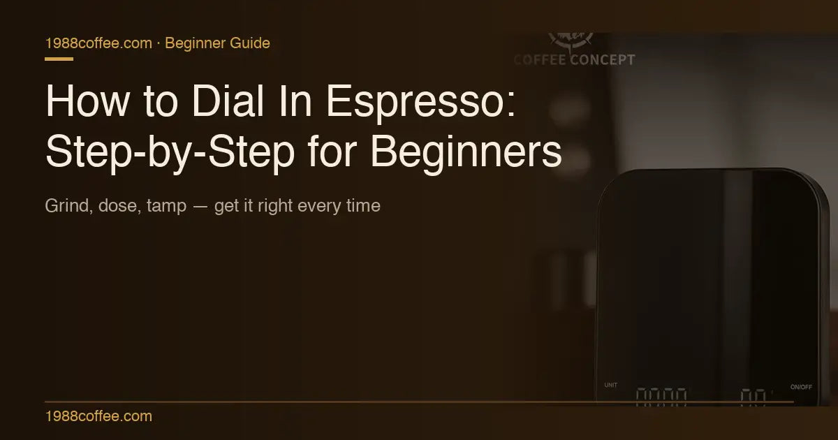 How to Dial In Espresso: A Step-by-Step Guide for Beginners COFFEECONCEPT