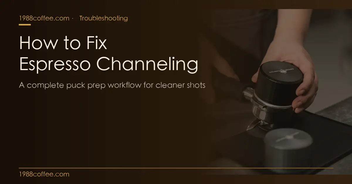 How to fix espresso channeling puck prep guide