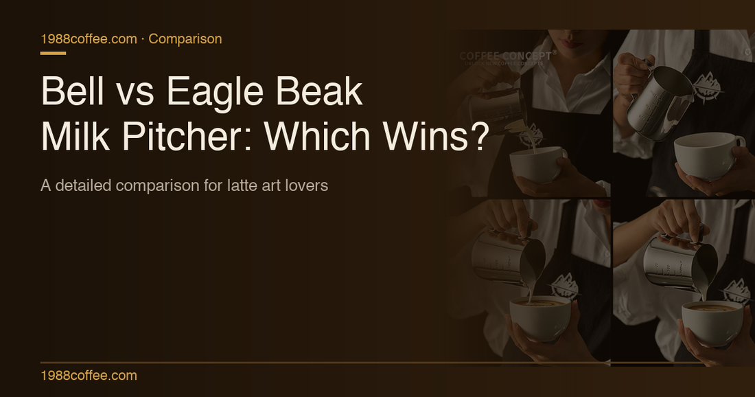 How to Choose the Right Milk Pitcher for Latte Art: Bell vs Eagle Beak Spout