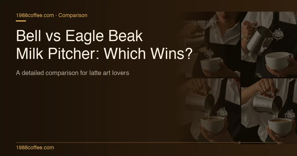 How to Choose the Right Milk Pitcher for Latte Art: Bell vs Eagle Beak Spout COFFEECONCEPT