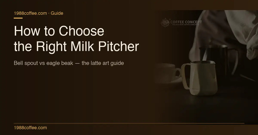 How to Choose the Right Milk Pitcher for Latte Art (2026 Guide) COFFEECONCEPT