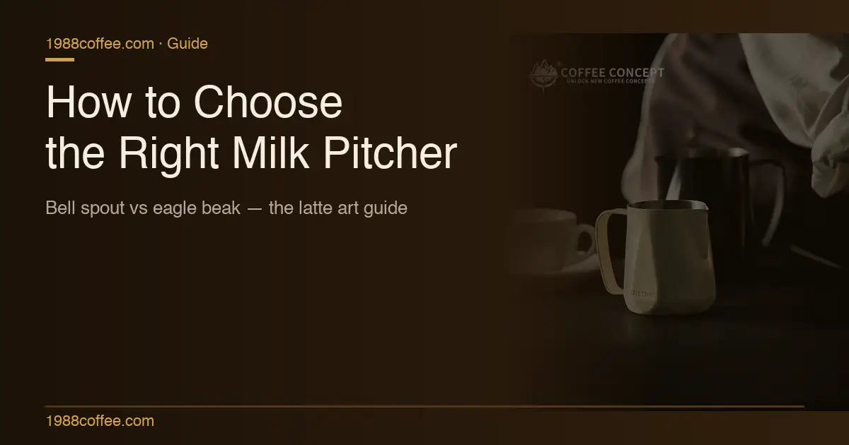 How to Choose the Right Milk Pitcher for Latte Art (2026 Guide) COFFEECONCEPT