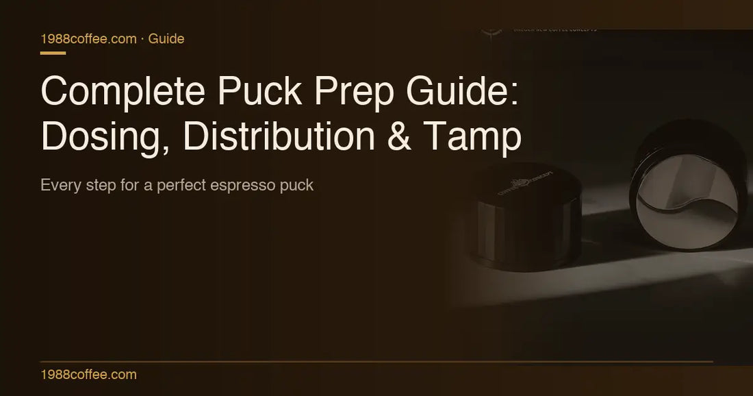 The Complete Guide to Espresso Puck Preparation: Dosing Ring, Distributor & Tamper COFFEECONCEPT