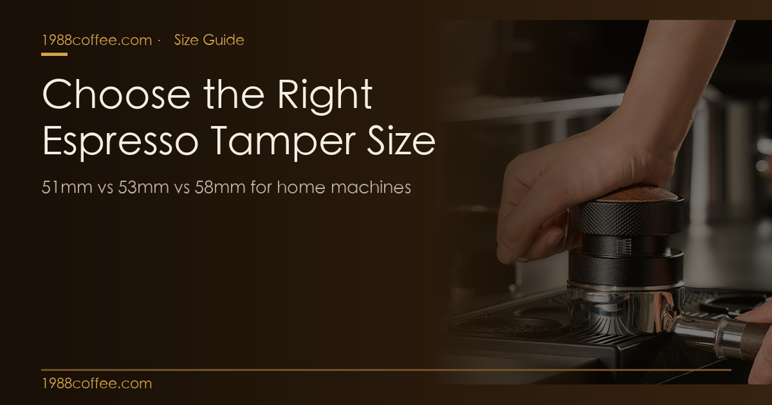How to choose the right espresso tamper size 51mm 53mm 58mm