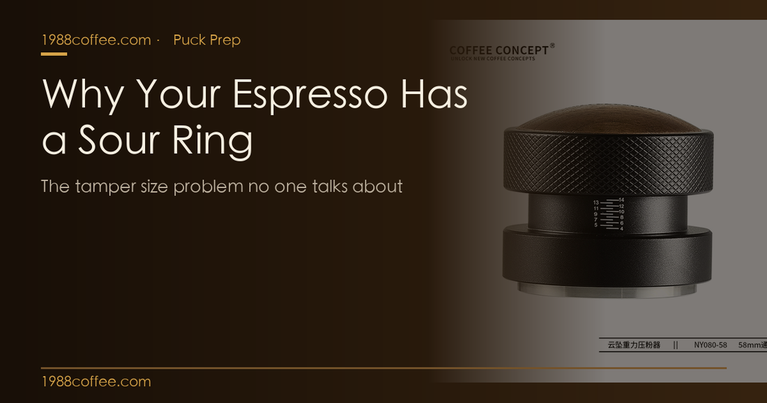 Why your espresso has a sour ring tamper size guide