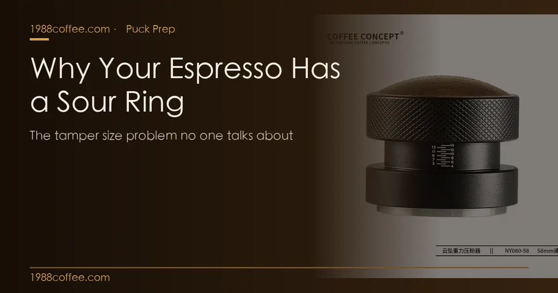 Why your espresso has a sour ring tamper size guide