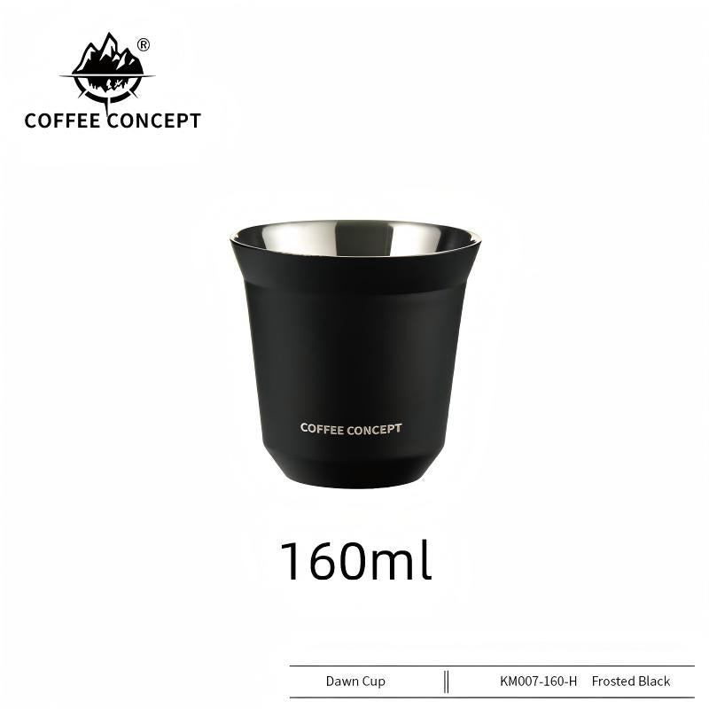 Stainless Steel Demitasse Cup 160ml Top View – COFFEECONCEPT