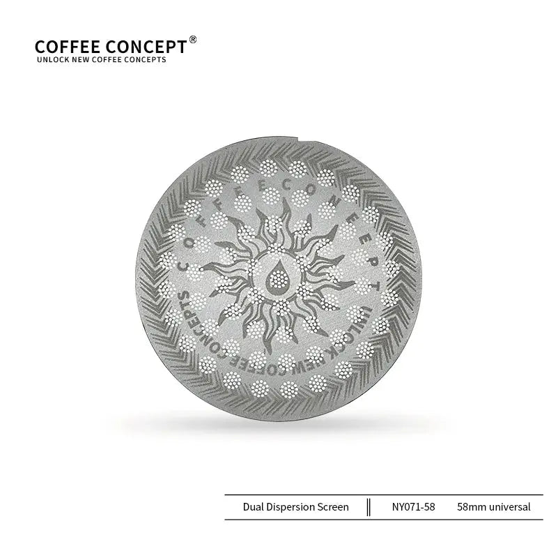 Dual Puck Screen Portafilter Basket Overhead View – COFFEECONCEPT