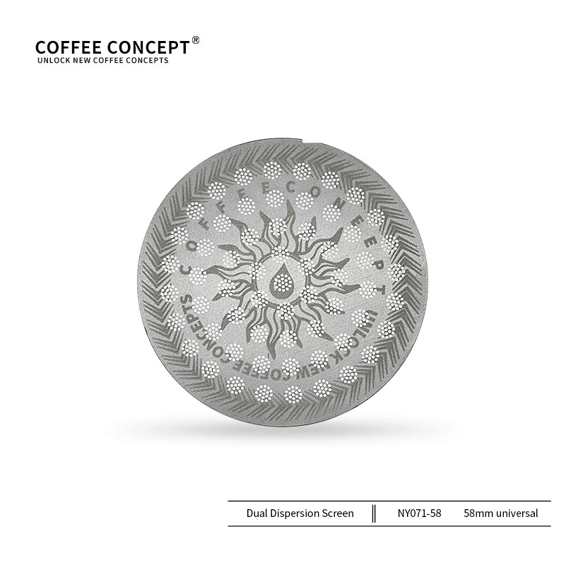Dual Puck Screen Portafilter Basket Overhead View – COFFEECONCEPT