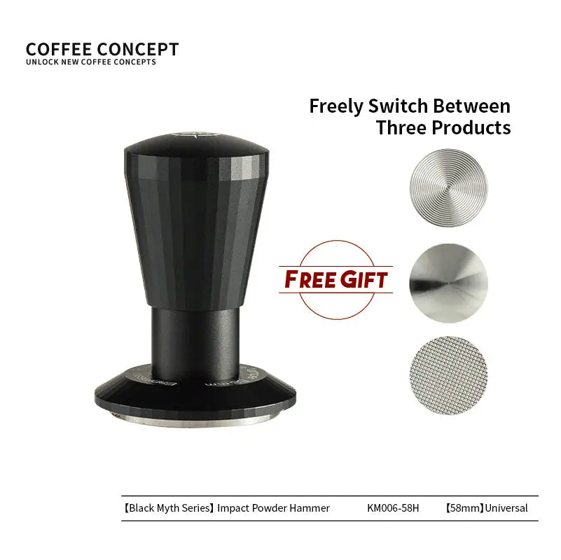 Black Myth Impact Tamper - 30LB Constant Force Spring Espresso Tamper Under $49 - COFFEECONCEPT