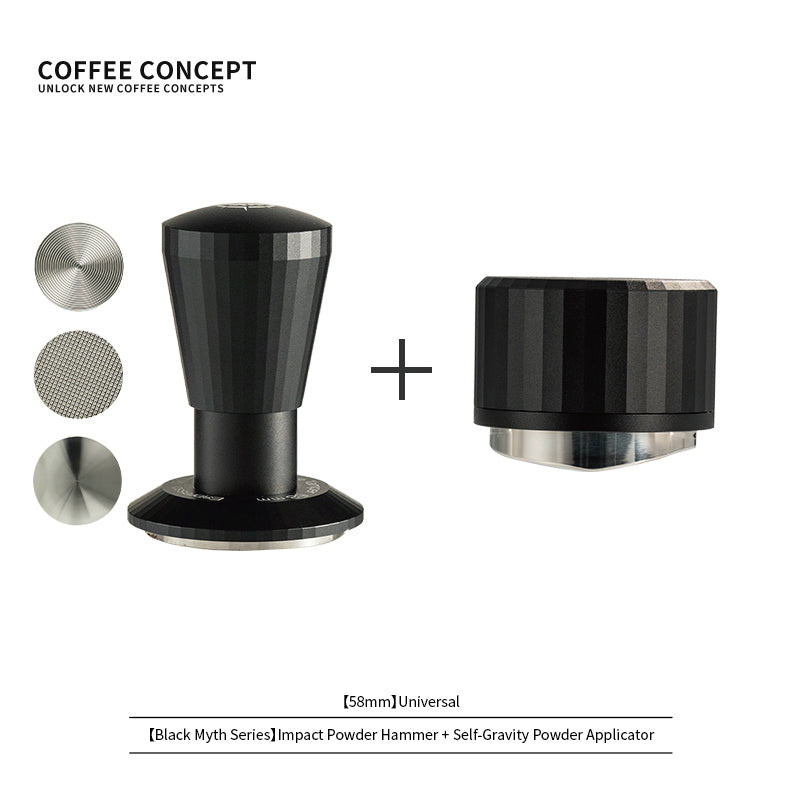 Black Myth Impact Tamper - 30LB Constant Force Spring Espresso Tamper Under $49 - COFFEECONCEPT