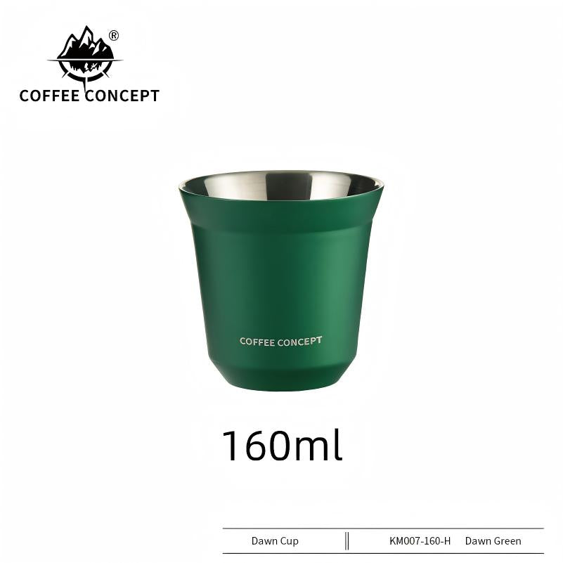 Double-Walled Stainless Steel Espresso Cup Side View – COFFEECONCEPT