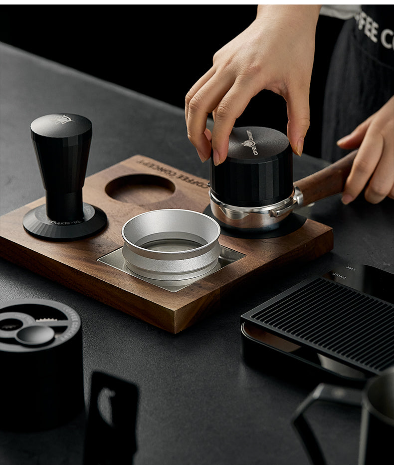 Magnetic Coffee Dosing Ring, Anti-static & Anti-fly Powder Receiver for Grinder, Dosing Funnel 51/53/58mm, High Outer Clip COFFEECONCEPT