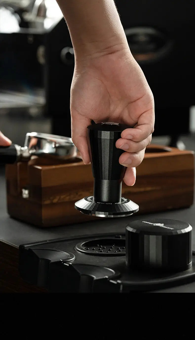 Black Myth Impact Tamper - 30LB Constant Force Spring Espresso Tamper Under $49 - COFFEECONCEPT