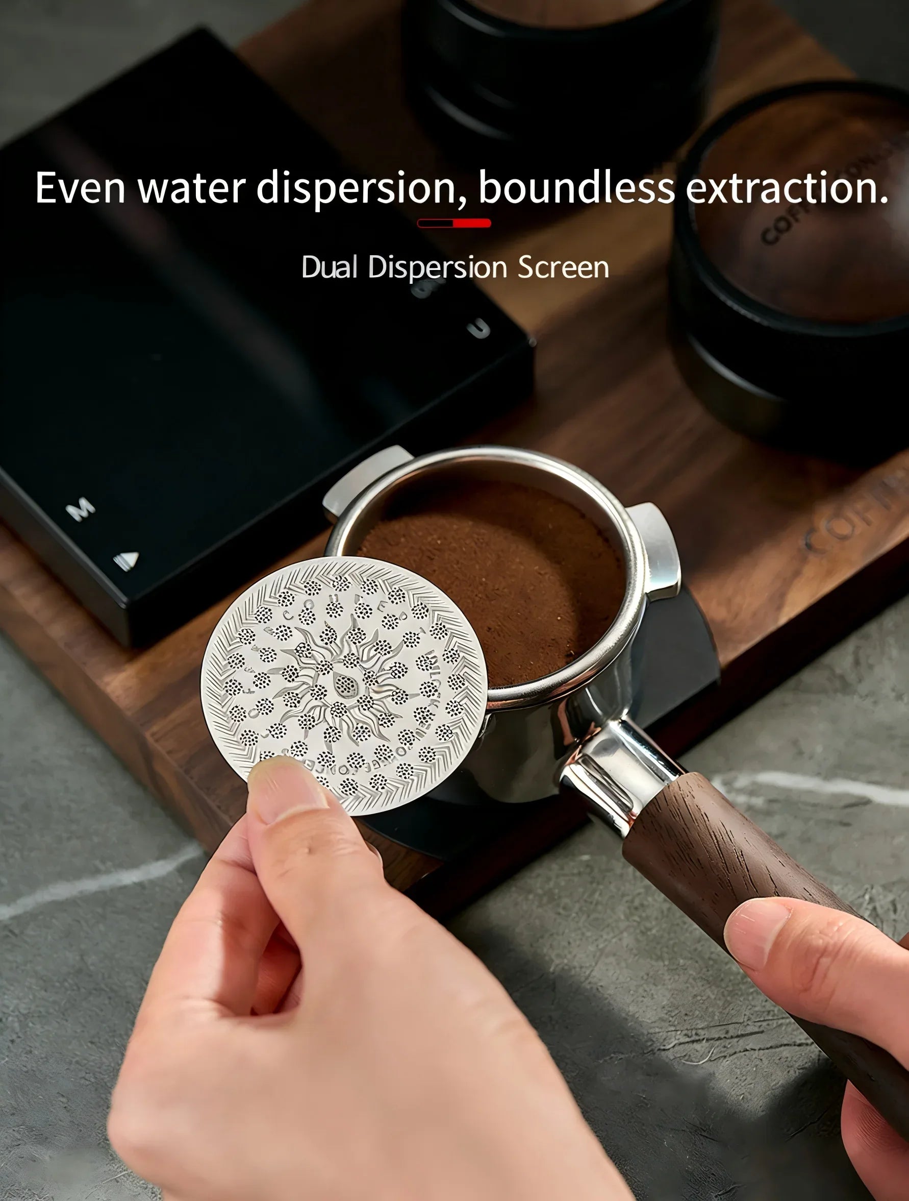 Dual Dispersion Screen Bottom Mesh Detail Close Up – COFFEECONCEPT