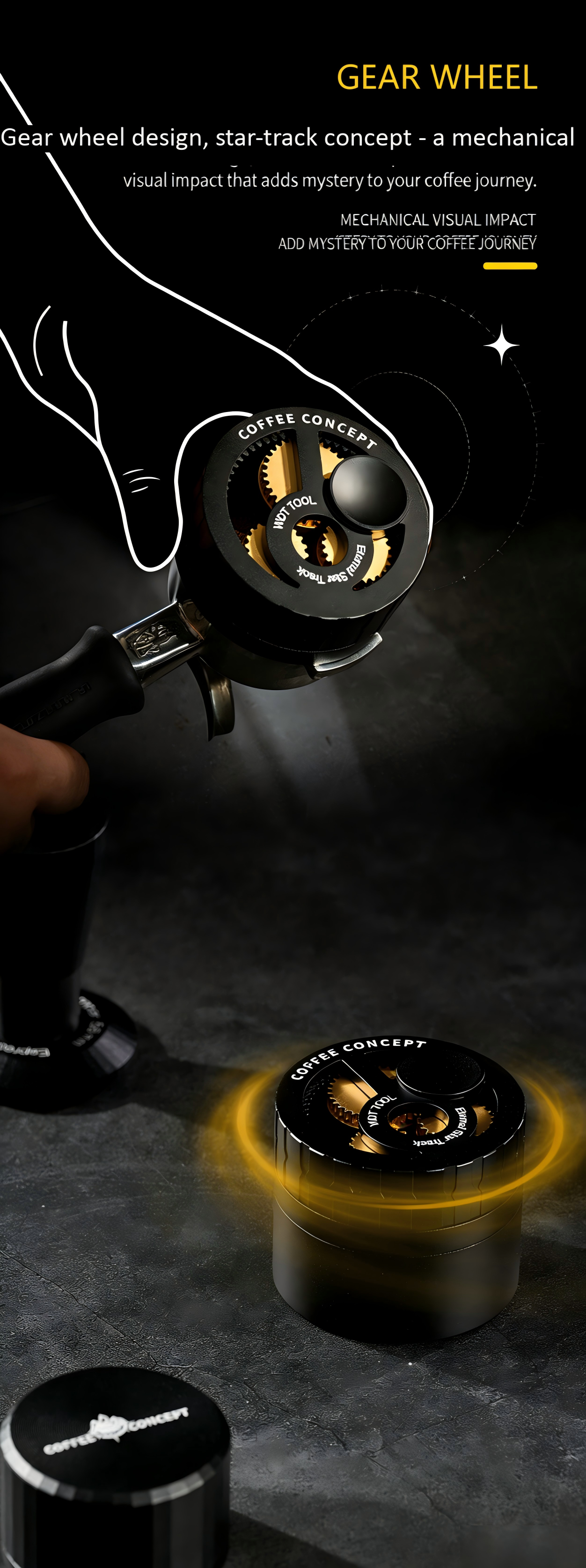 Star-Track WDT Tool 10-Needle Rotary Head Close Up – COFFEECONCEPT