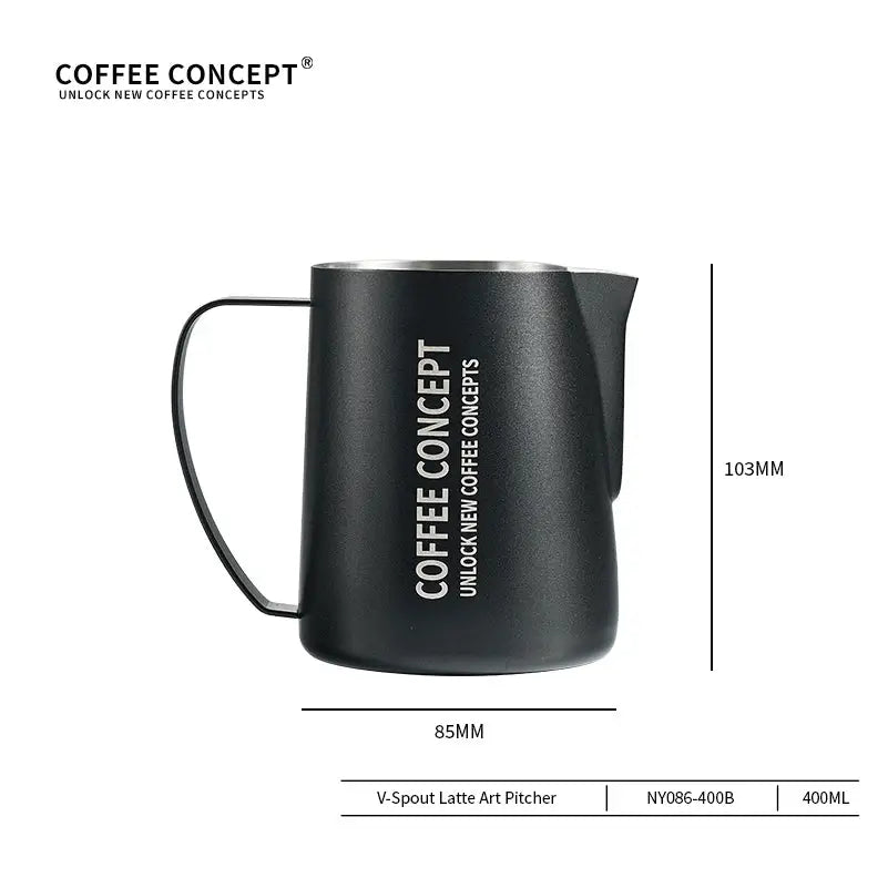 Eagle Beak Latte Art Pitcher | Precision V-Spout 304 Stainless Steel 400ml/600ml COFFEECONCEPT