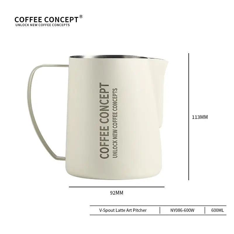 Eagle Beak Latte Art Pitcher | Precision V-Spout 304 Stainless Steel 400ml/600ml COFFEECONCEPT