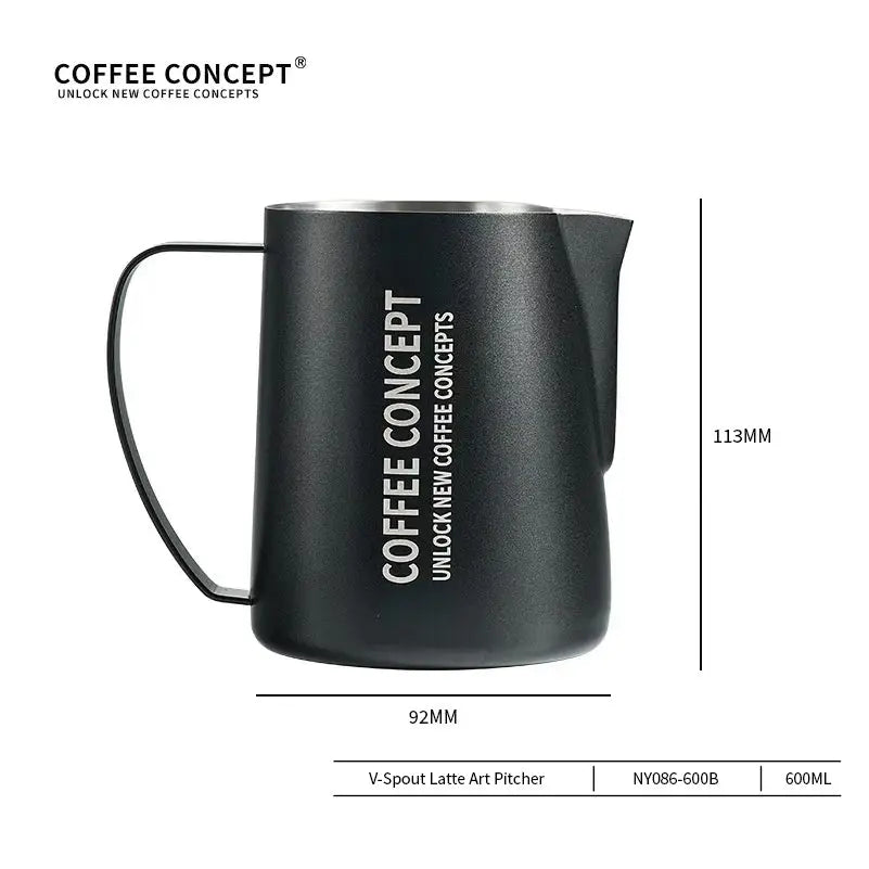 Eagle Beak Latte Art Pitcher | Precision V-Spout 304 Stainless Steel 400ml/600ml COFFEECONCEPT