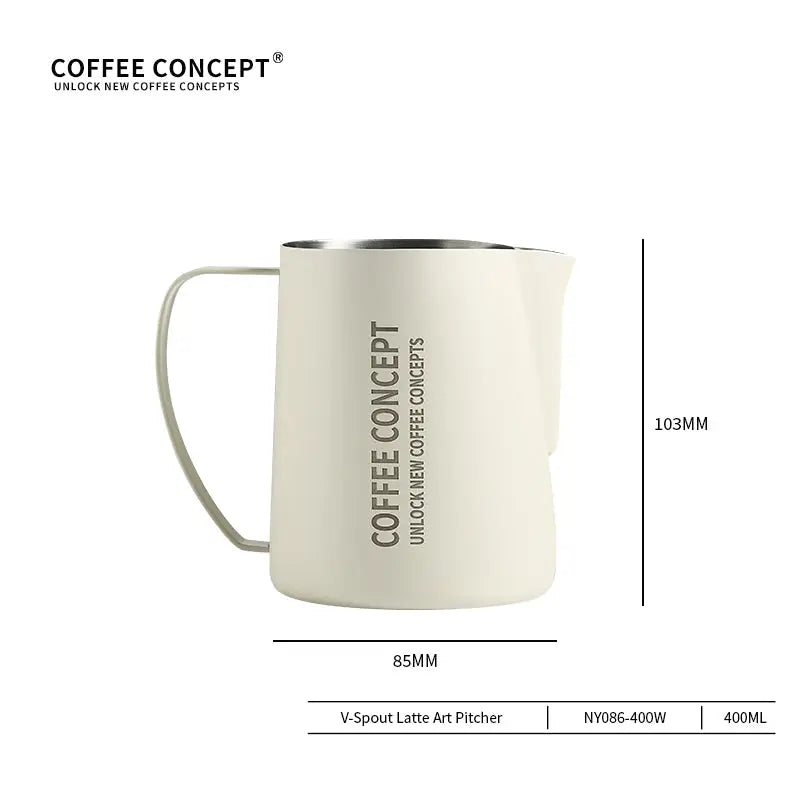 Eagle Beak Latte Art Pitcher | Precision V-Spout 304 Stainless Steel 400ml/600ml COFFEECONCEPT