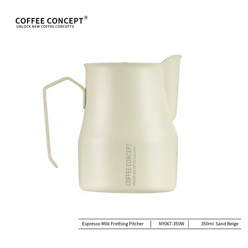 COFFEE CONCEPT Bell Milk Pitcher | 500ml Stainless Steel Latte Art Steaming Jug | Tapered Spout for Cappuccino & Flat White COFFEECONCEPT
