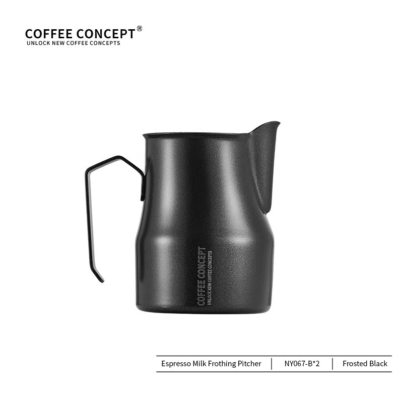 COFFEE CONCEPT Bell Milk Pitcher | 500ml Stainless Steel Latte Art Steaming Jug | Tapered Spout for Cappuccino & Flat White COFFEECONCEPT