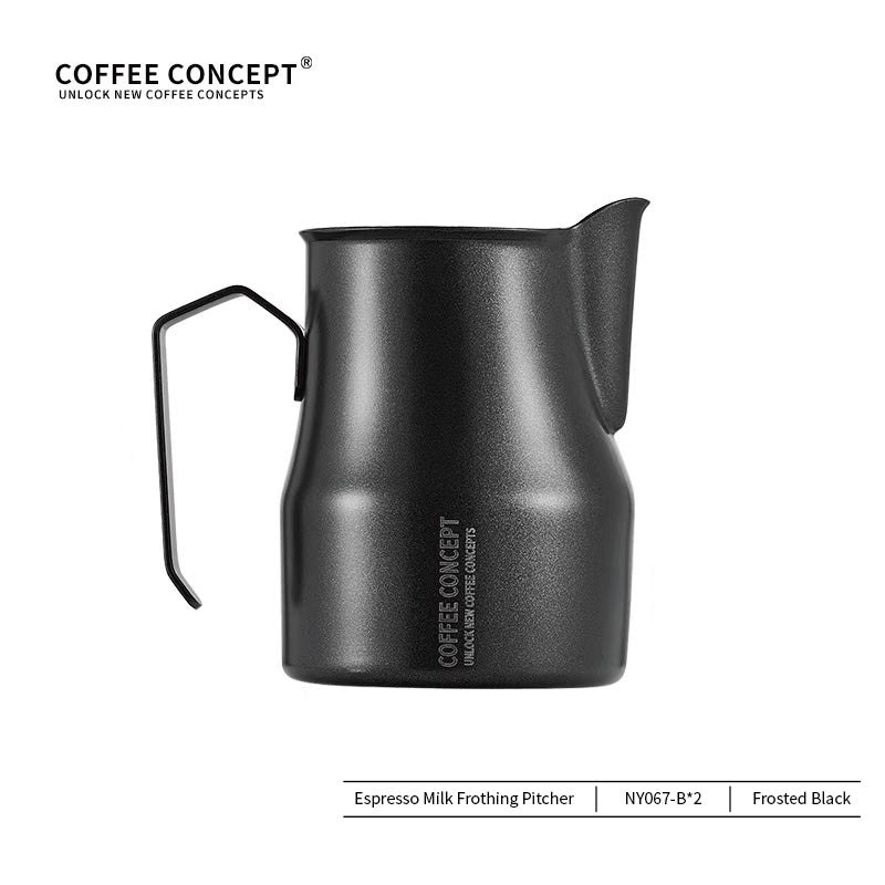 COFFEE CONCEPT Bell Milk Pitcher | 500ml Stainless Steel Latte Art Steaming Jug | Tapered Spout for Cappuccino & Flat White COFFEECONCEPT