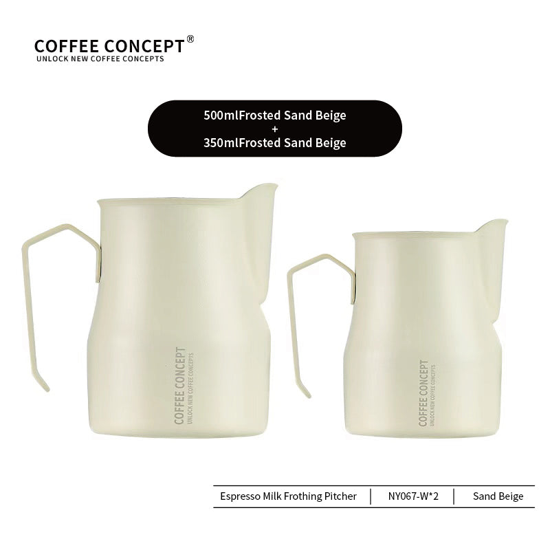 COFFEE CONCEPT Bell Milk Pitcher | 500ml Stainless Steel Latte Art Steaming Jug | Tapered Spout for Cappuccino & Flat White COFFEECONCEPT