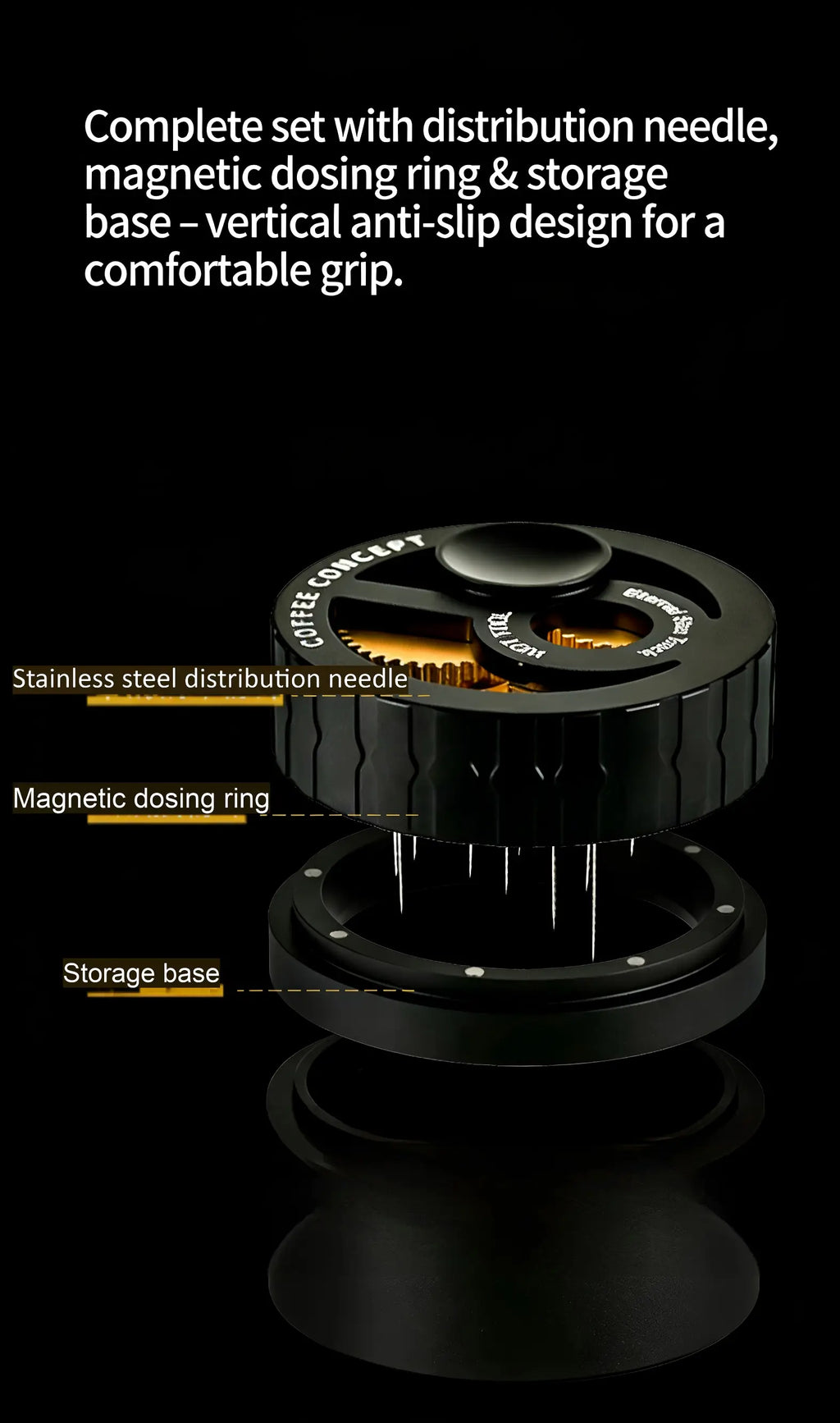 Star-Track Rotary WDT Needle Espresso Distributor 58mm – COFFEECONCEPT