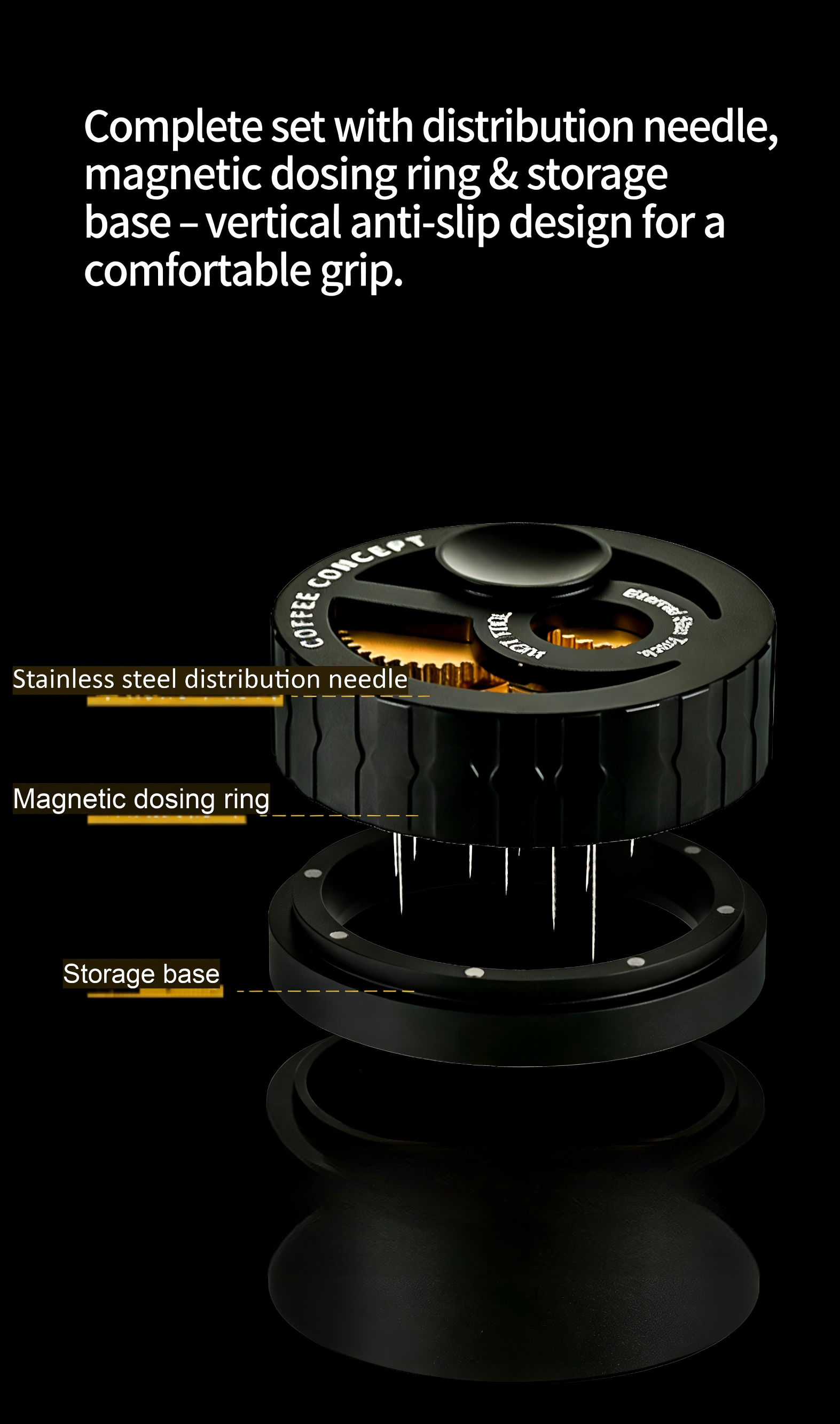 Star-Track Rotary WDT Needle Espresso Distributor 58mm – COFFEECONCEPT