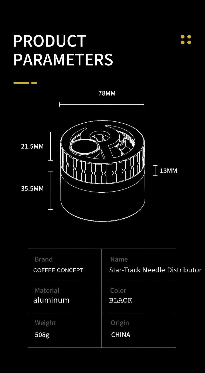 Rotary Needle Distributor Planetary WDT Tool Top View – COFFEECONCEPT