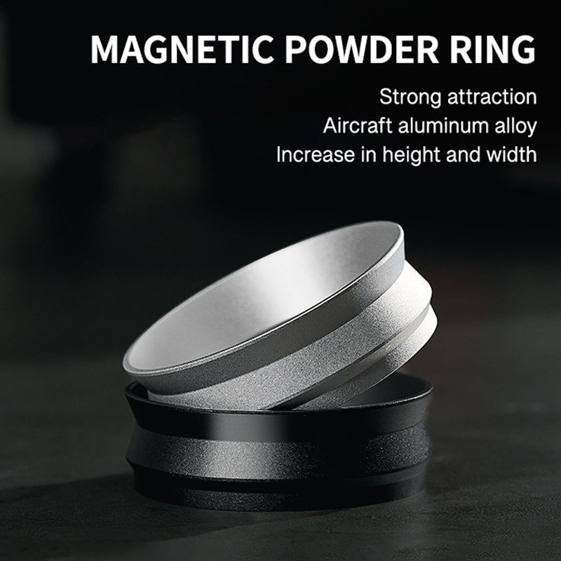 Magnetic Coffee Dosing Ring, Anti-static & Anti-fly Powder Receiver for Grinder, Dosing Funnel 51/53/58mm, High Outer Clip COFFEECONCEPT