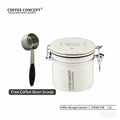 COFFEECONCEPT Airtight Coffee Canister - 1.2L/1.5L Vacuum Seal One-Way Valve for Fresh Beans coffee detail view | COFFEECONCEPT