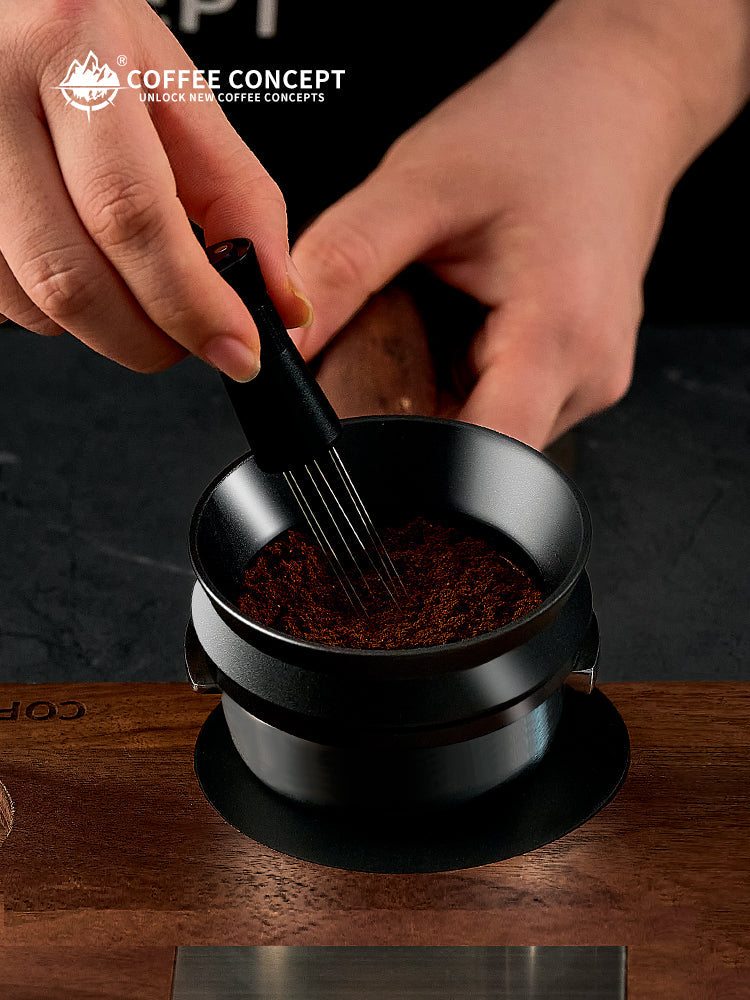 Magnetic Coffee Dosing Ring, Anti-static & Anti-fly Powder Receiver for Grinder, Dosing Funnel 51/53/58mm, High Outer Clip COFFEECONCEPT