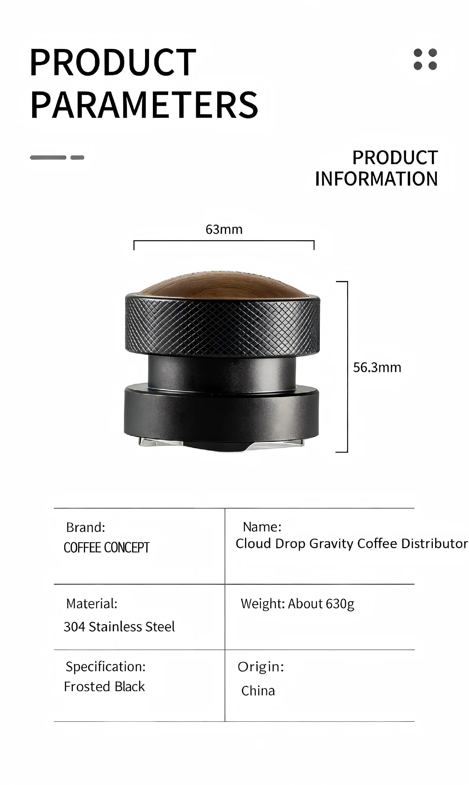 Gravity Espresso Distributor 51/53/58mm - Cloud Drop Self-Leveling Tool espresso distributor in use | COFFEECONCEPT