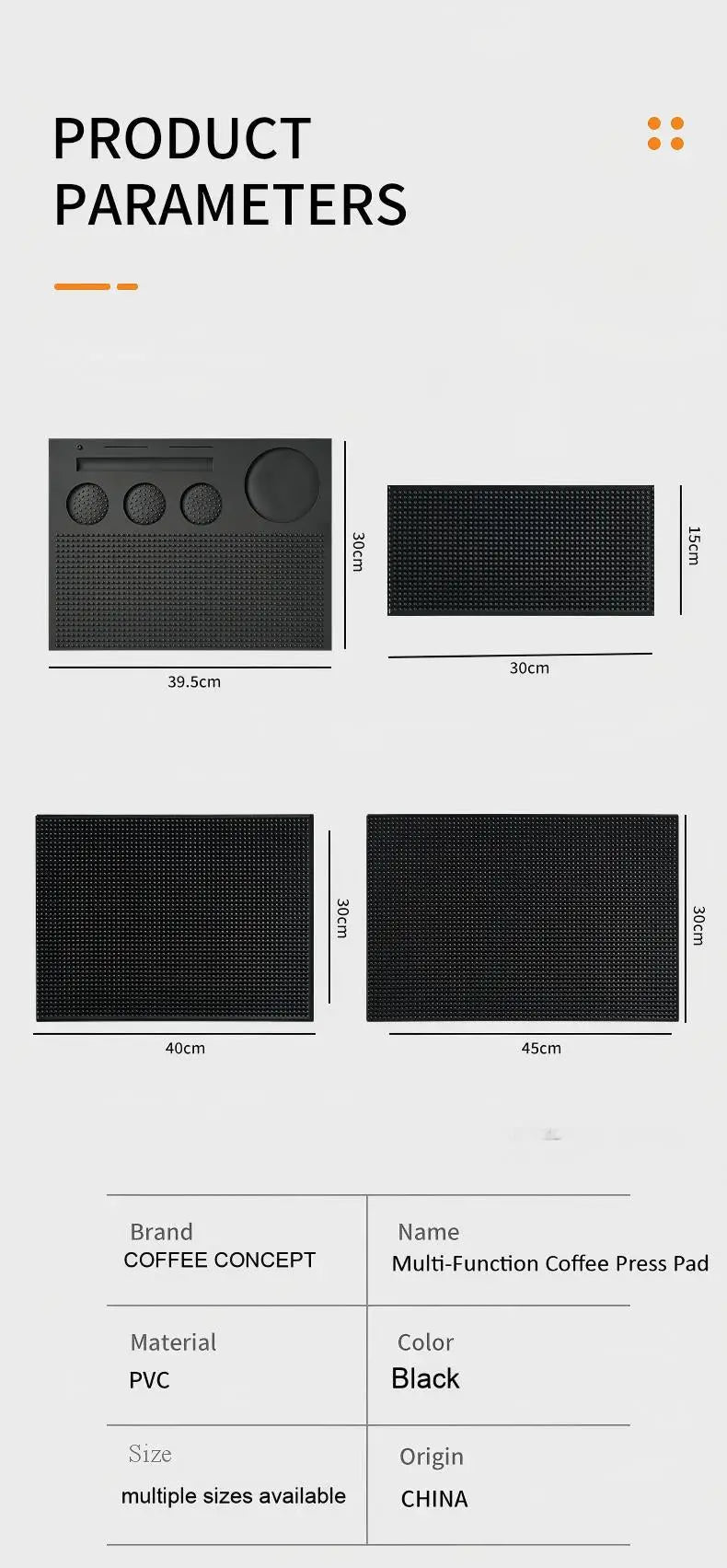 Coffee Station Tamping Mat Flat Lay Product Photo – COFFEECONCEPT