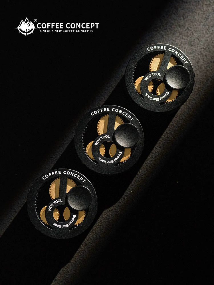 COFFEE CONCEPT Black Myth Planetary WDT Tool | Rotary Needle Distributor | 51/54/58mm COFFEECONCEPT