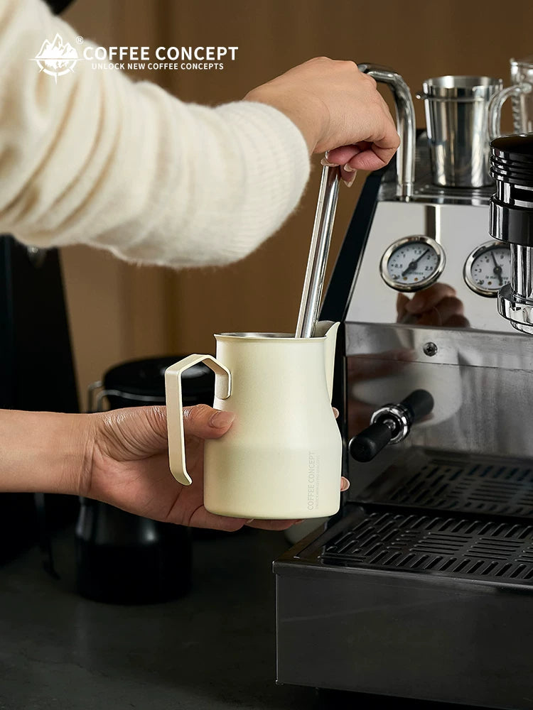 COFFEE CONCEPT Bell Milk Pitcher | 500ml Stainless Steel Latte Art Steaming Jug | Tapered Spout for Cappuccino & Flat White COFFEECONCEPT