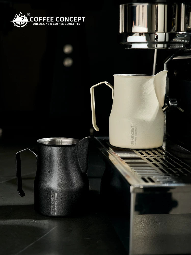 COFFEE CONCEPT Bell Milk Pitcher | 500ml Stainless Steel Latte Art Steaming Jug | Tapered Spout for Cappuccino & Flat White COFFEECONCEPT